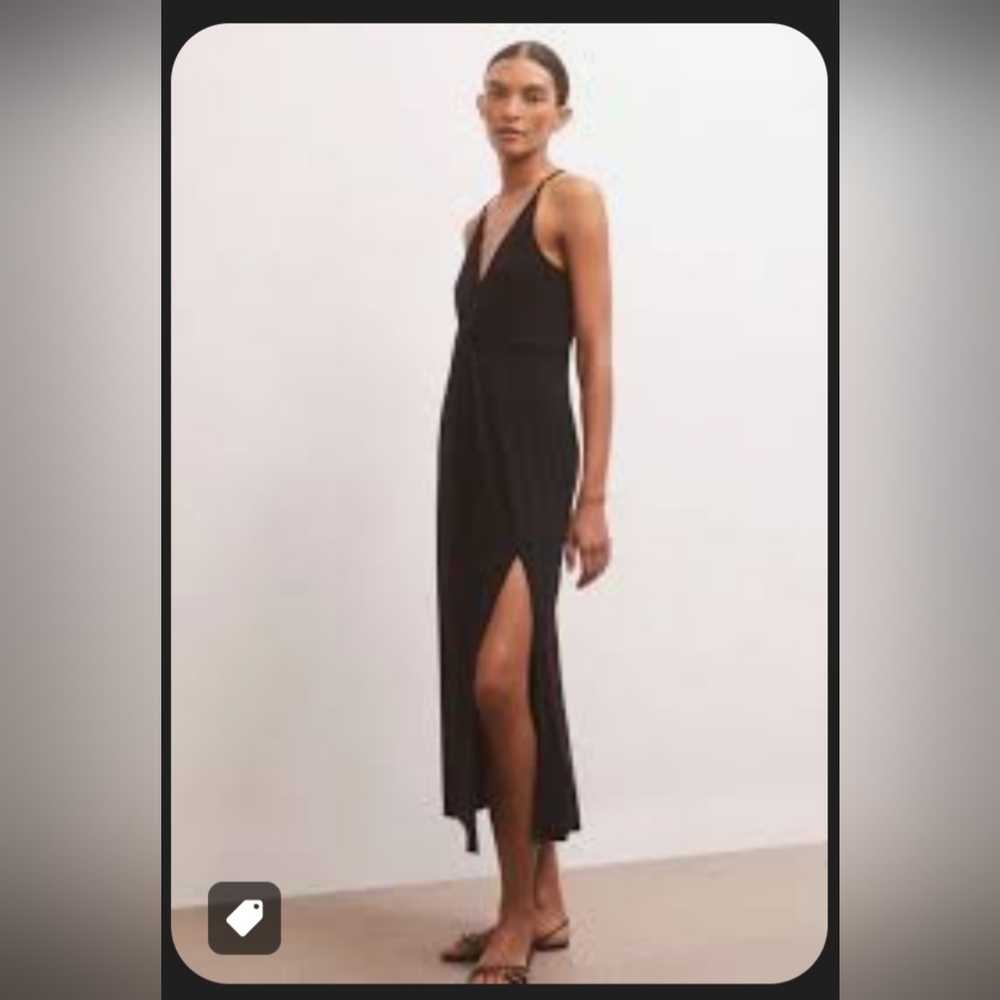Black Ronda Twist Dress by Z Supply